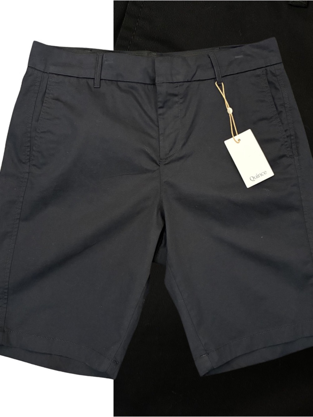 NWT Quince Bermuda Shorts Black 12